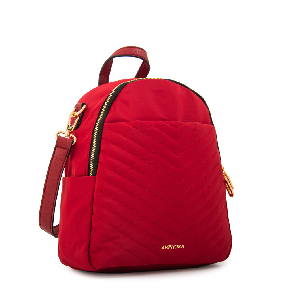 Mochila filomena rojo oscuro