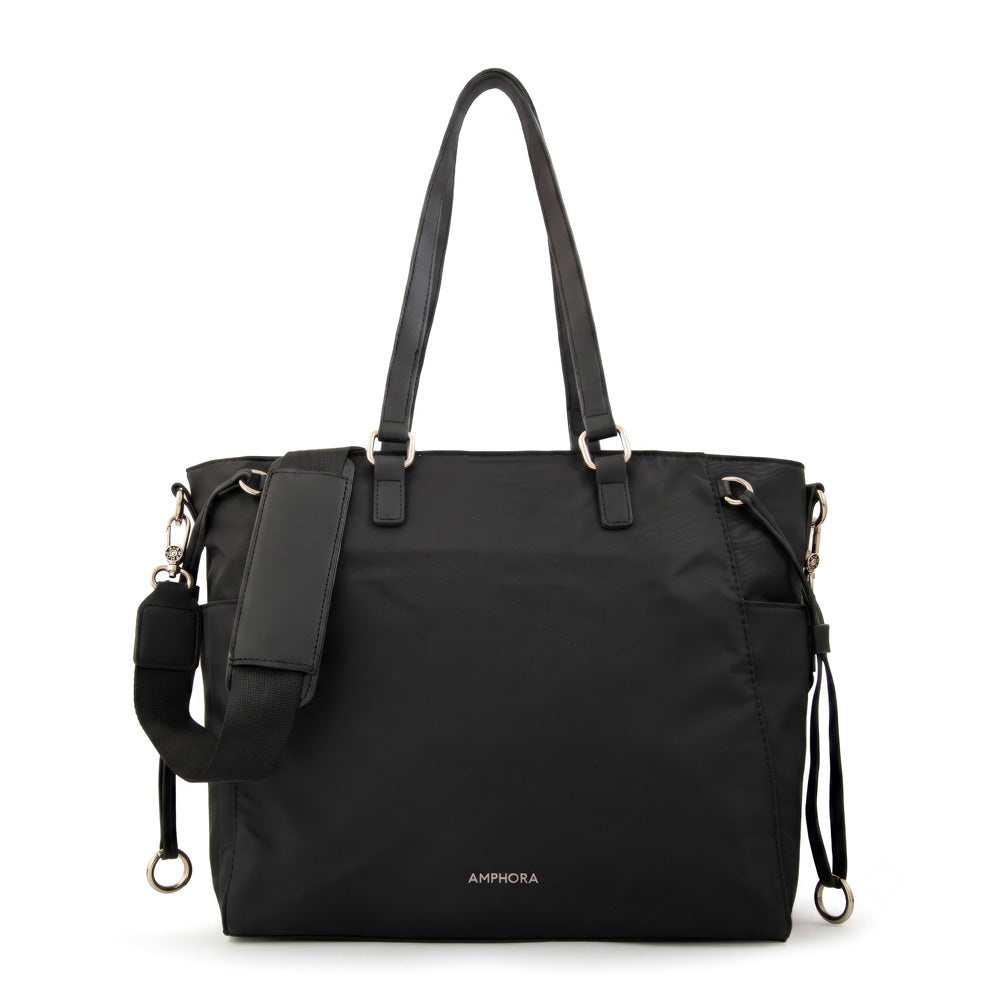 Cartera tote porta notebook romina negro