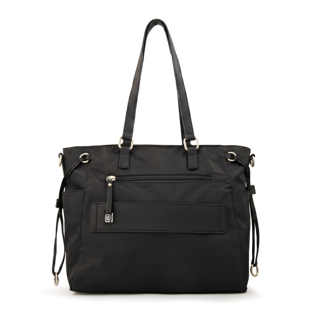 Cartera tote porta notebook romina negro