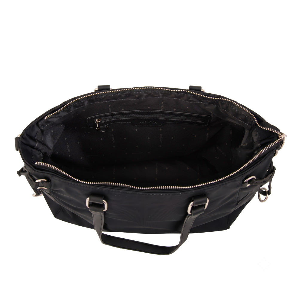 Cartera tote porta notebook romina negro