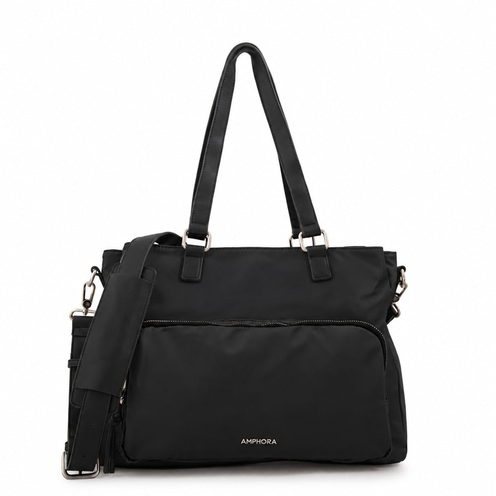 Cartera tote porta notebook aferdita negro