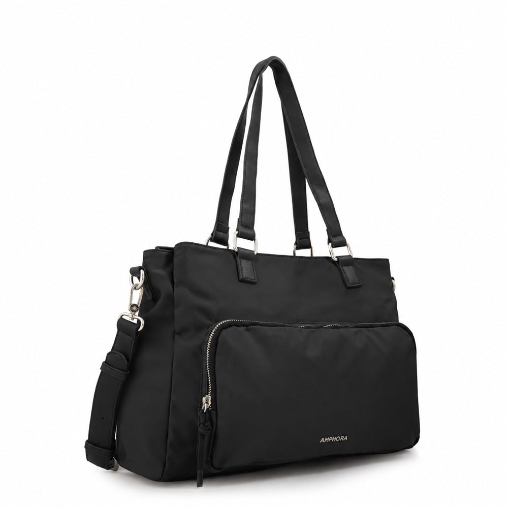 Cartera tote porta notebook aferdita negro