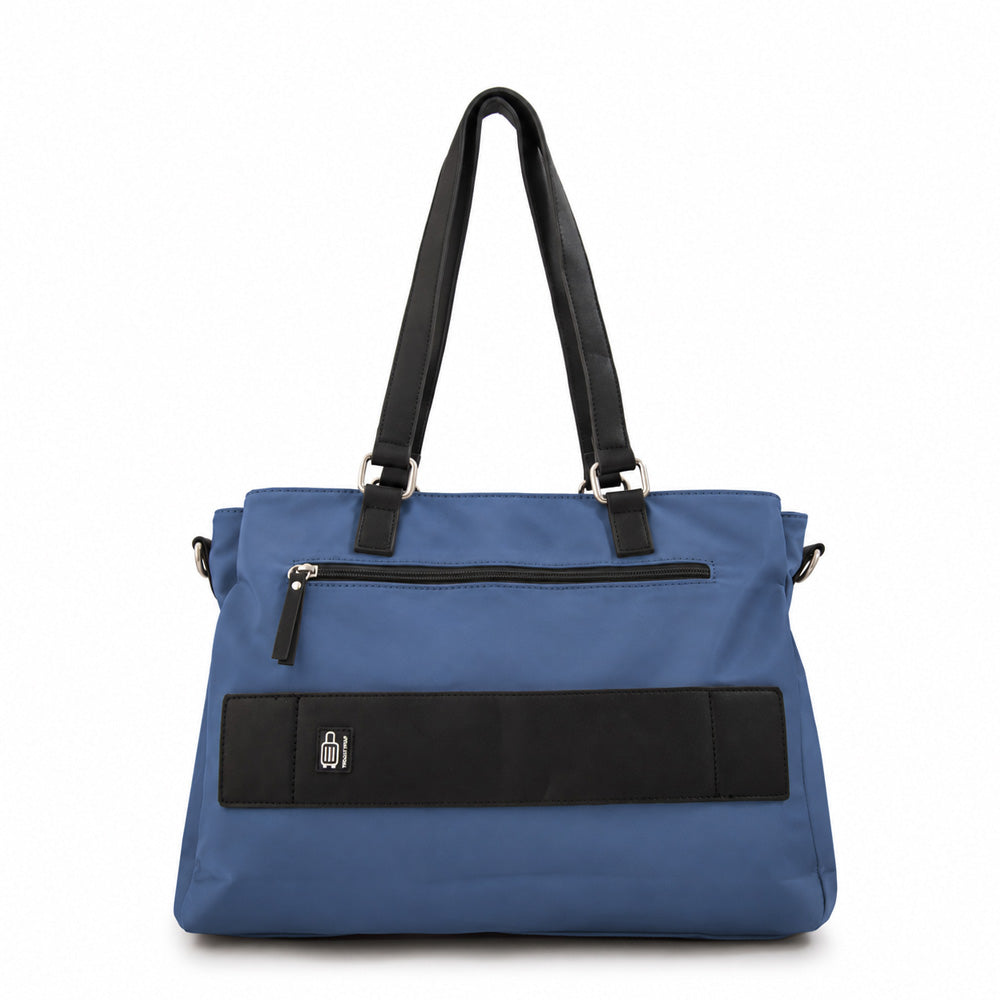 Cartera tote porta notebook aferdita denim