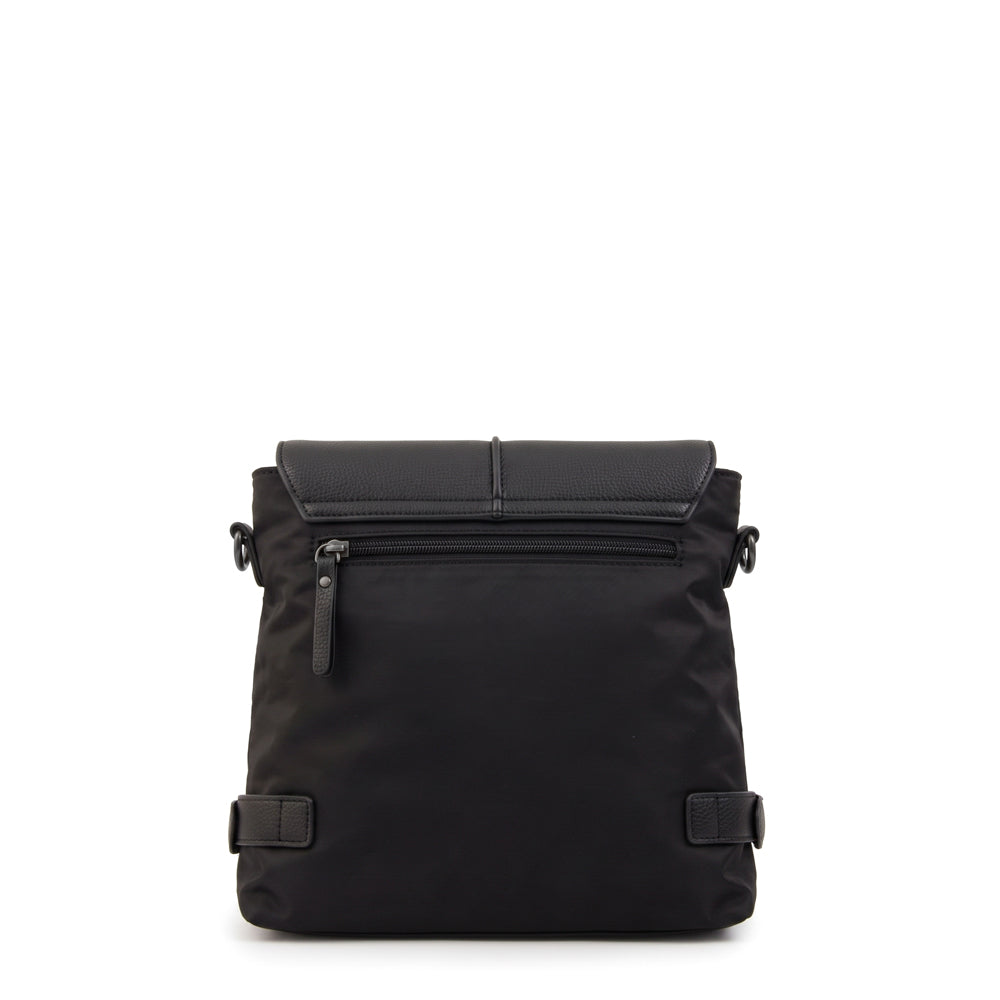 Cartera bandolera fiori pequeña negro