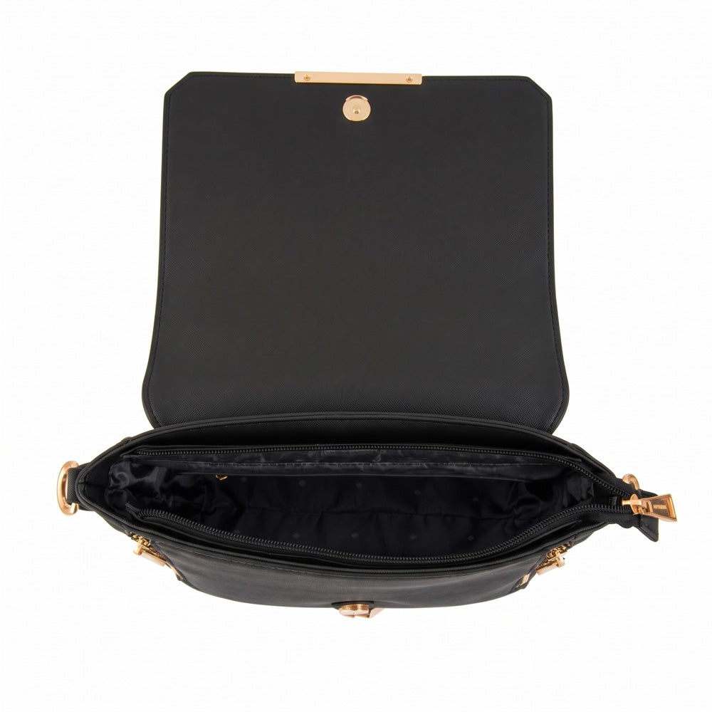 Cartera bandolera kirkli mediana negro