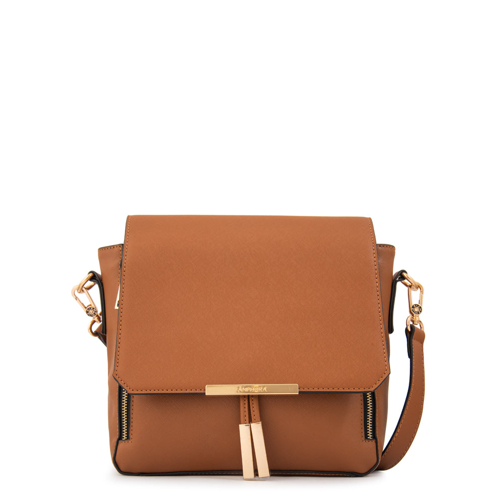 Cartera bandolera kirkli mediana café