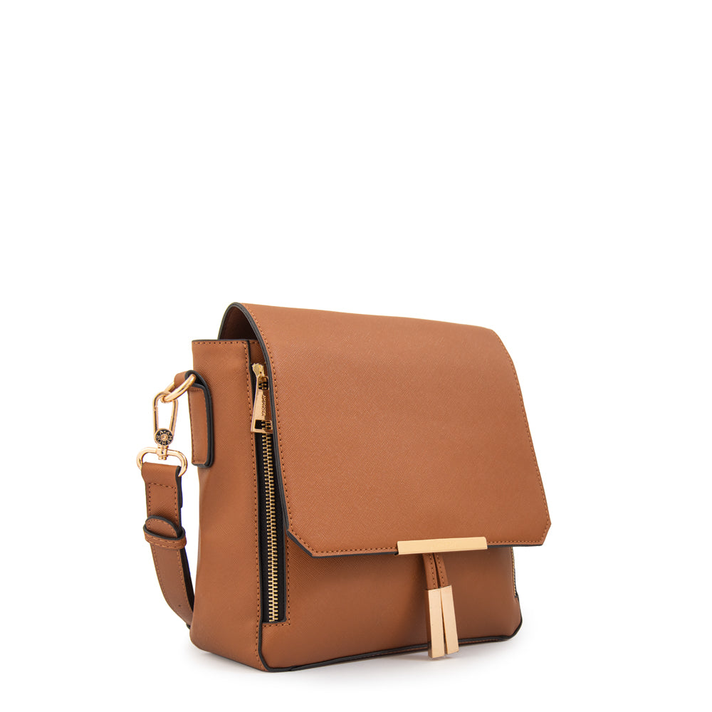 Cartera bandolera kirkli mediana café