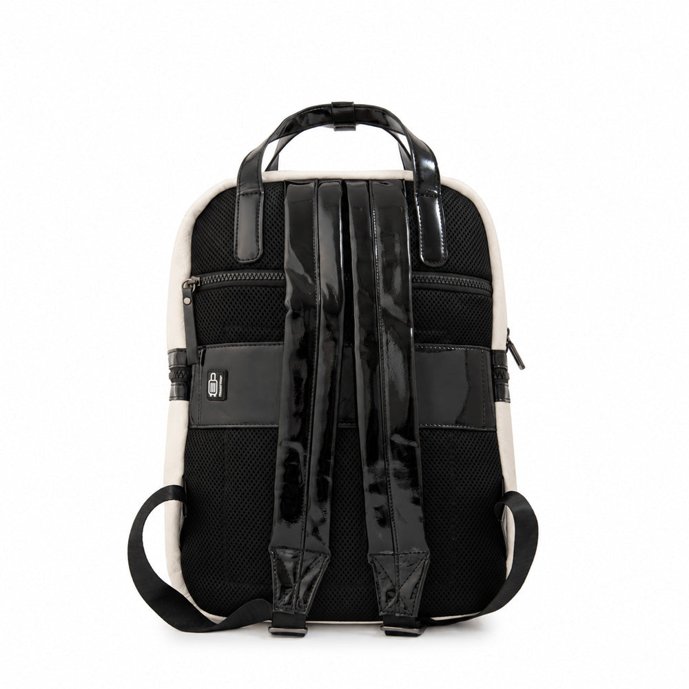 Mochila porta notebook myrtille blanco