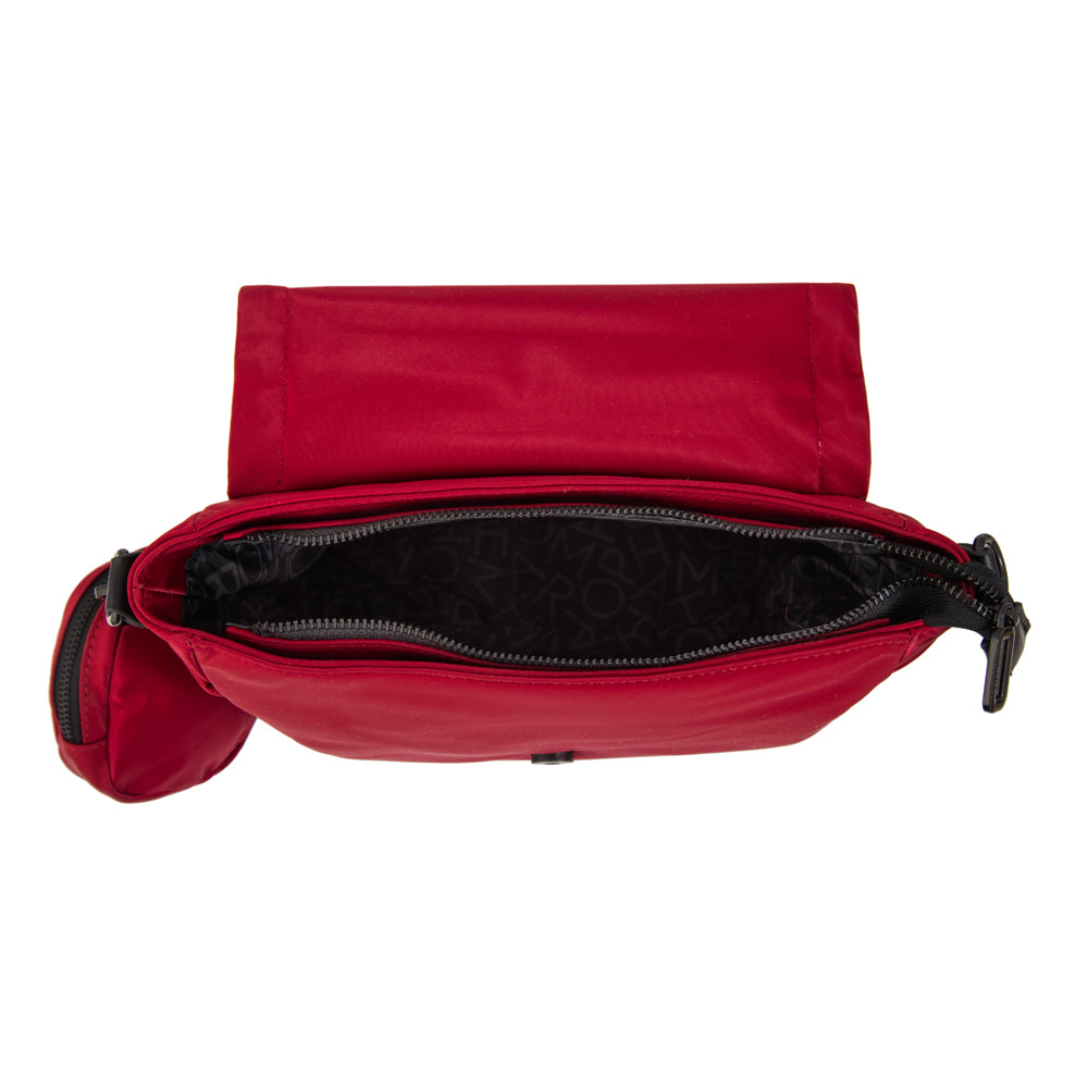 Cartera bandolera bogart mediana rojo oscuro