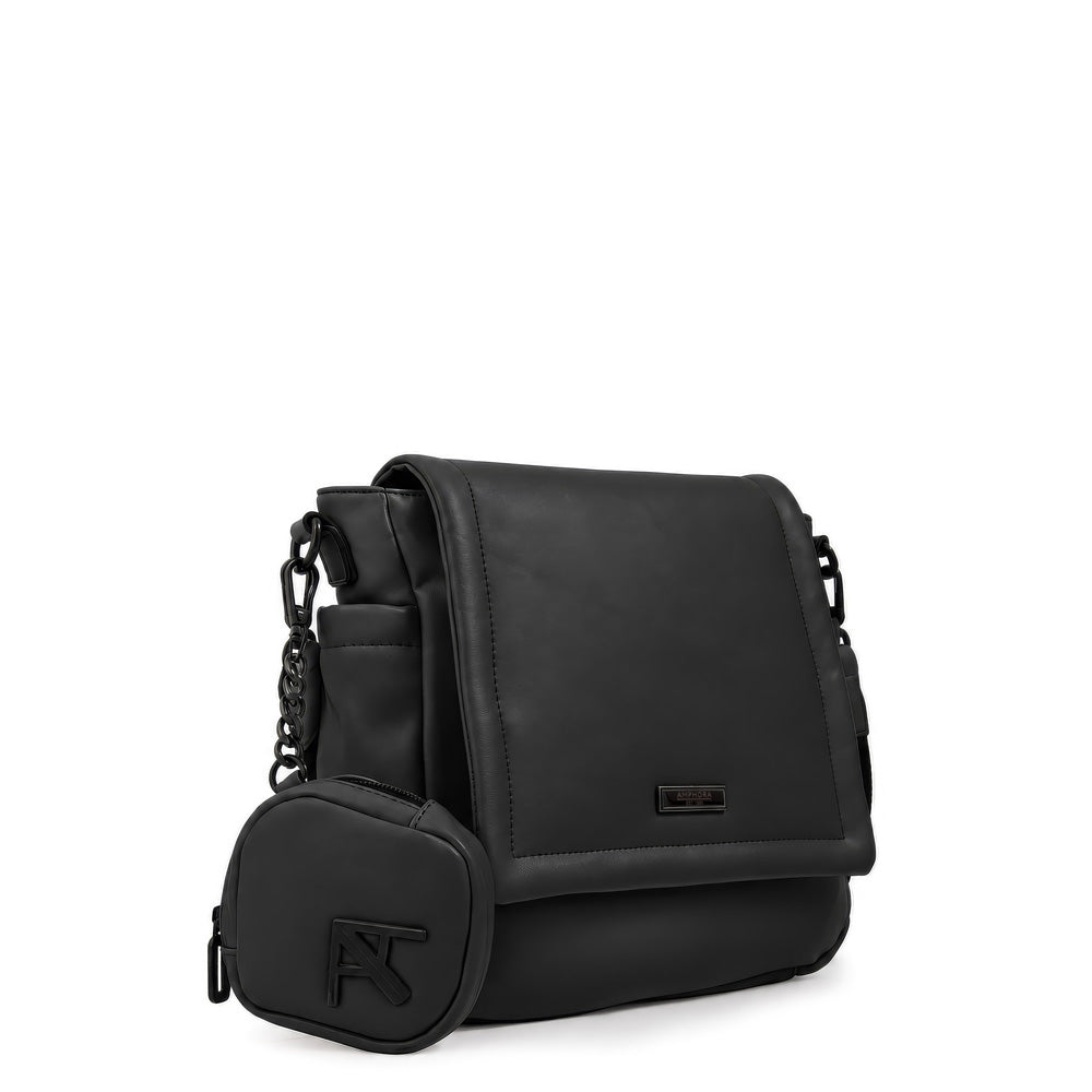 Cartera bandolera bogart mediana negro