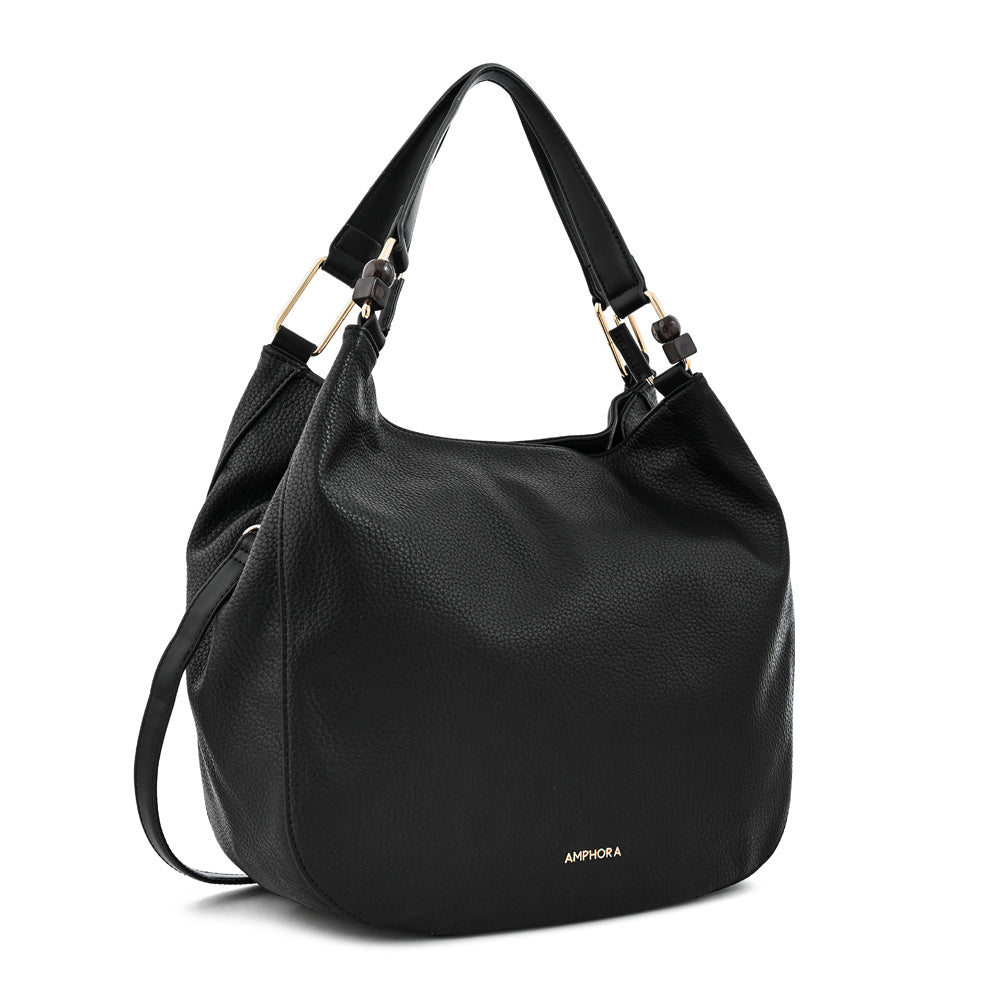 Cartera tote vermel grande negro