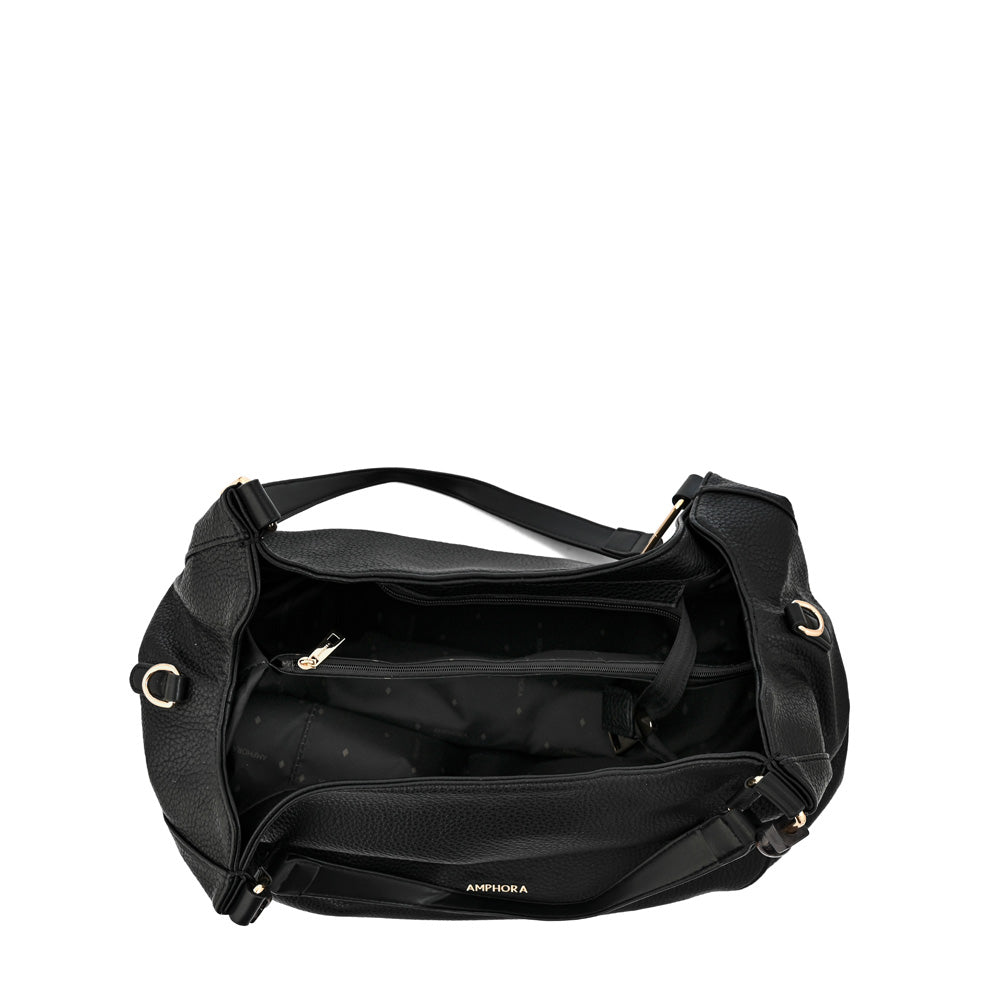 Cartera tote vermel grande negro