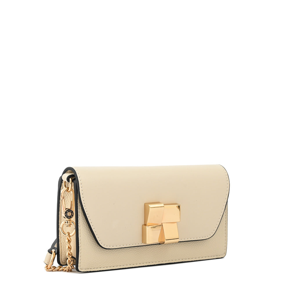 Cartera bandolera hera pequeña blanco crudo