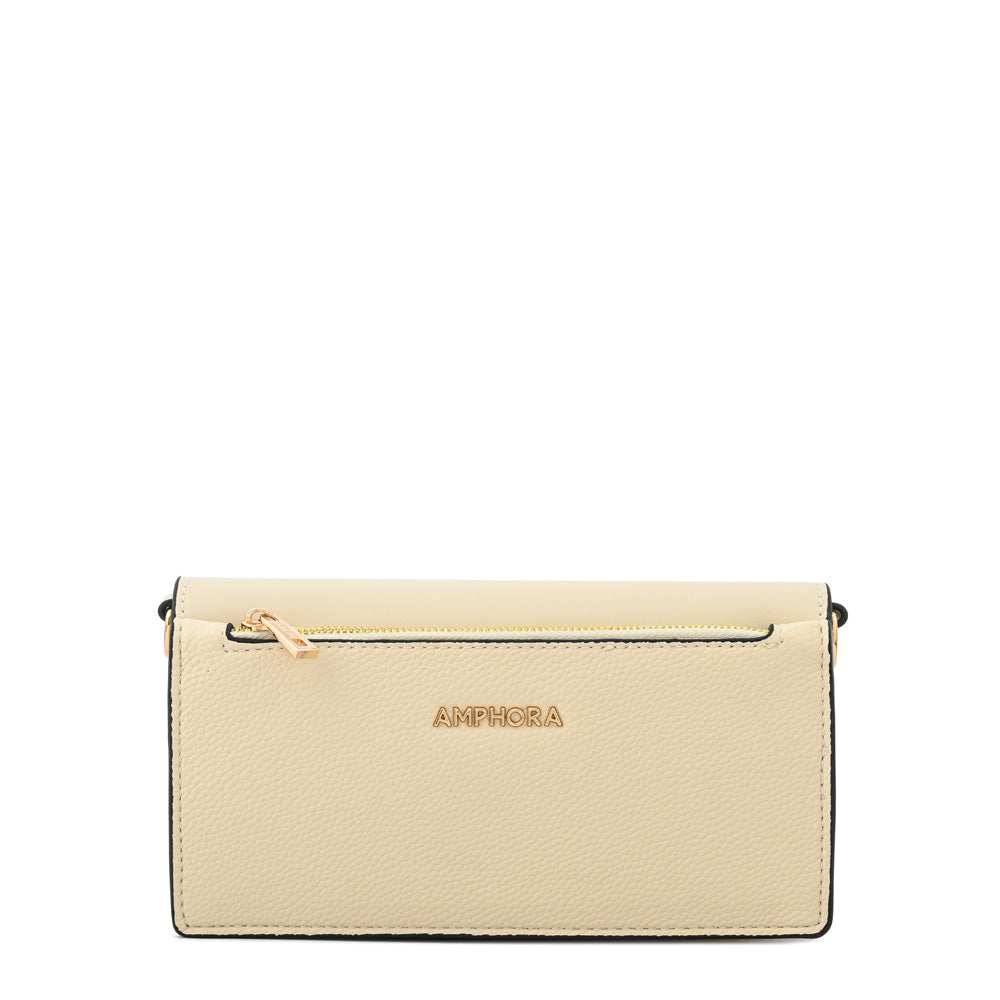 Cartera bandolera hera pequeña blanco crudo