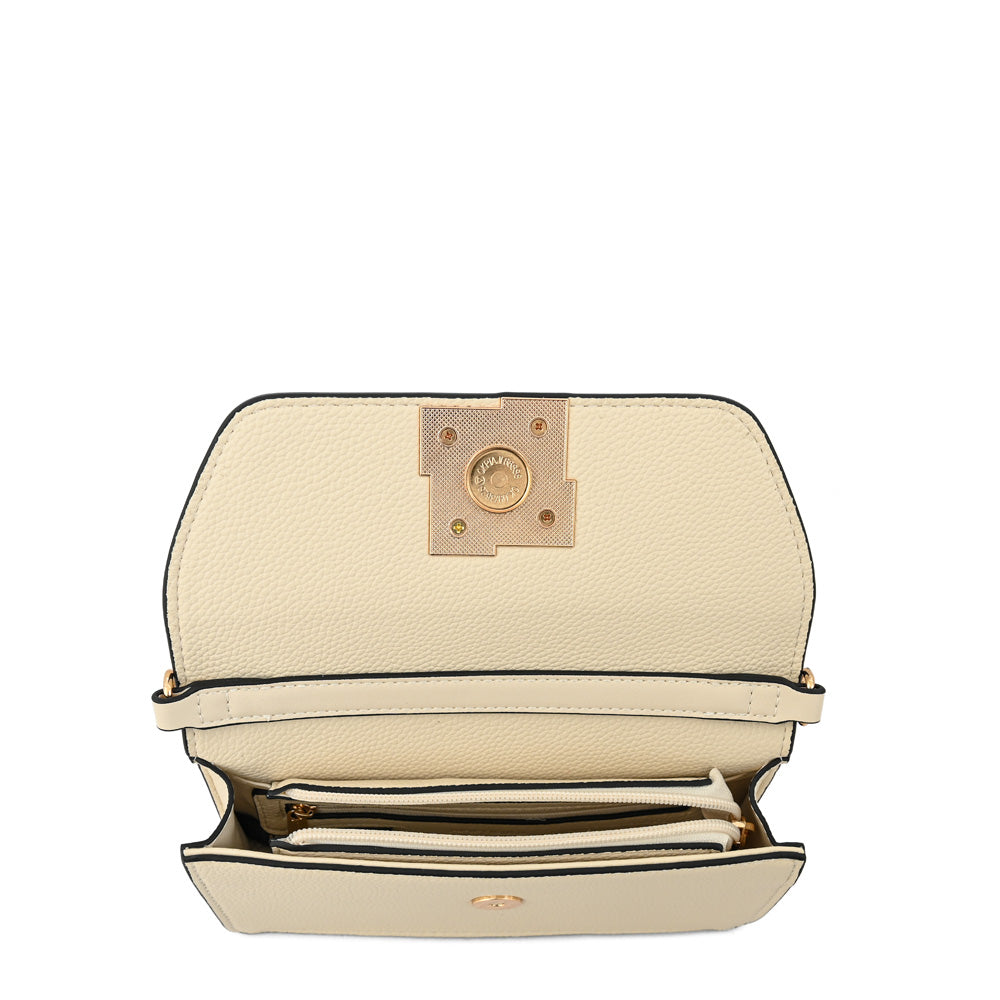 Cartera bandolera hera pequeña blanco crudo