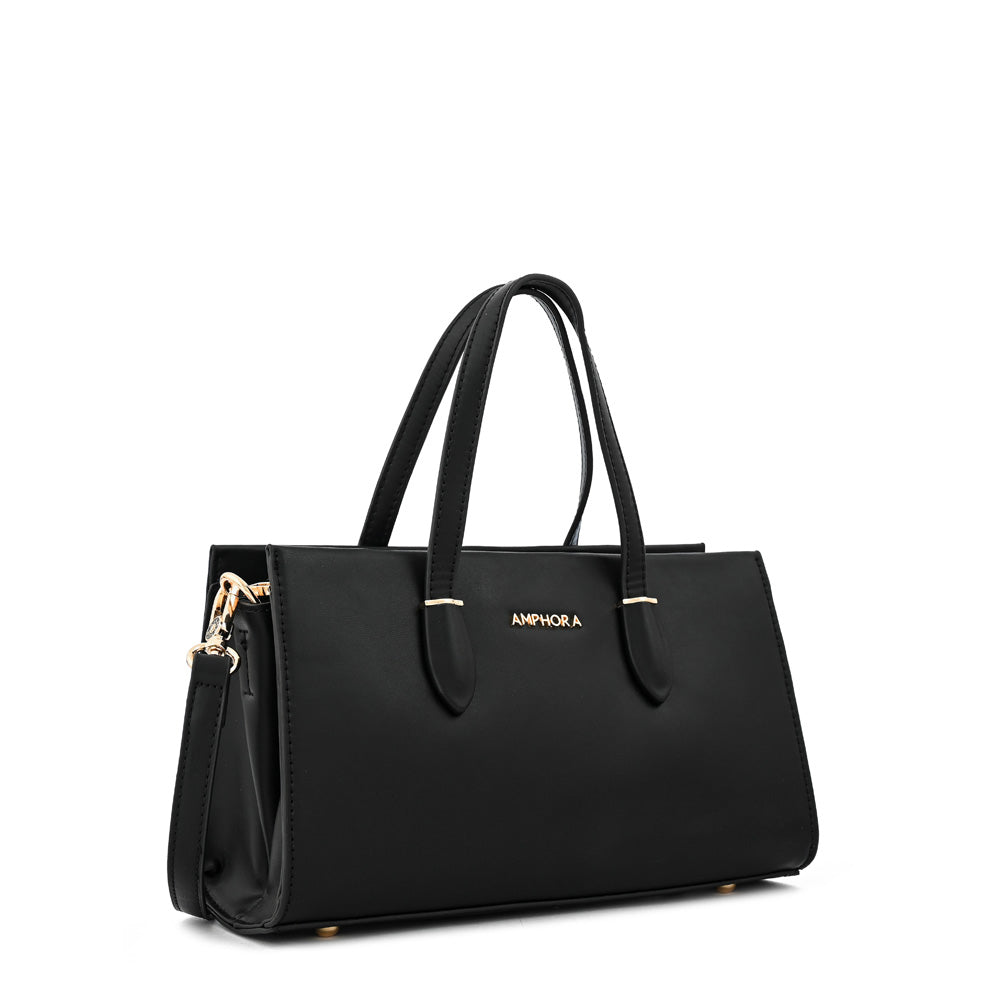 Cartera tote sarai mediana negro