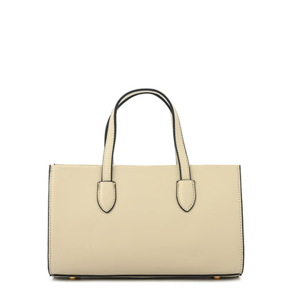 Cartera dos asas mediana sarai beige