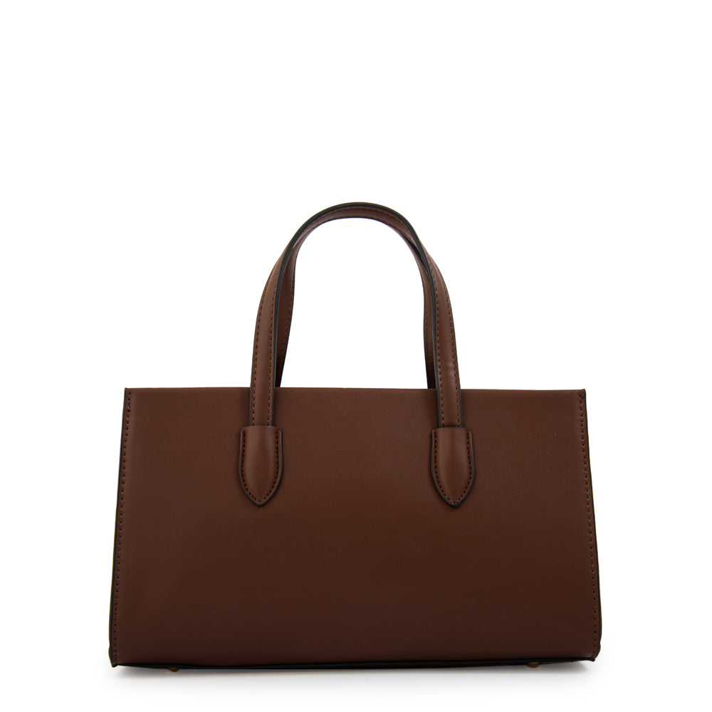 Cartera tote sarai mediana café medio