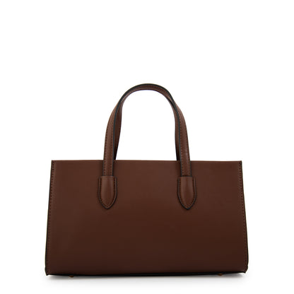 Cartera tote sarai mediana café medio