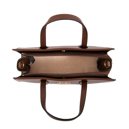 Cartera tote sarai mediana café medio