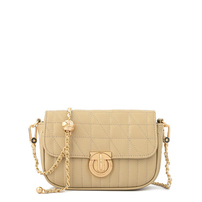 Cartera bandolera pequeña airla beige