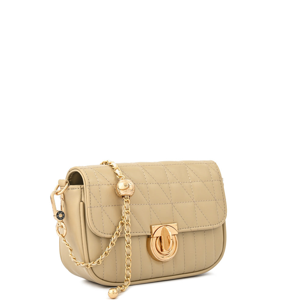 Cartera bandolera airla pequeña beige