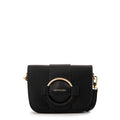 Cartera bandolera con tapa cecilia pequeña negro