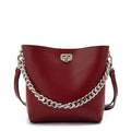 Cartera bandolera sofia mediana rojo oscuro
