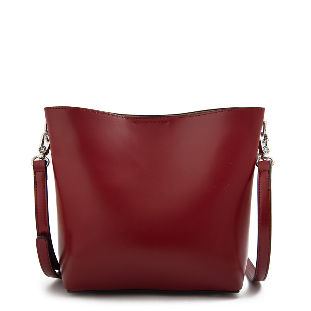 Cartera bandolera sofia mediana rojo oscuro