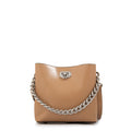 Cartera bandolera sofia pequeña beige oscuro