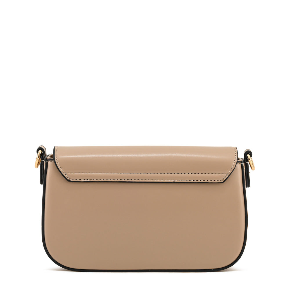 Cartera bandolera alba pequeña beige oscuro