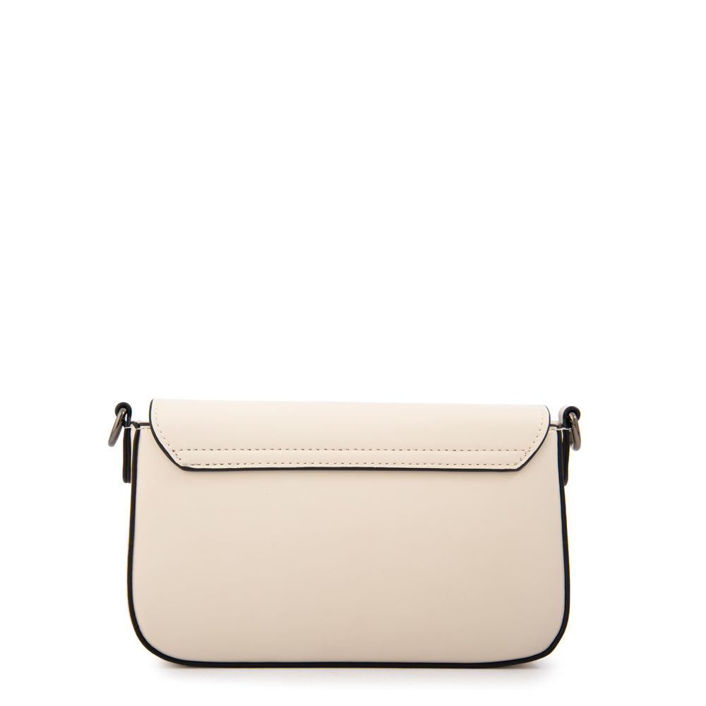 Cartera bandolera alba pequeña blanco crudo