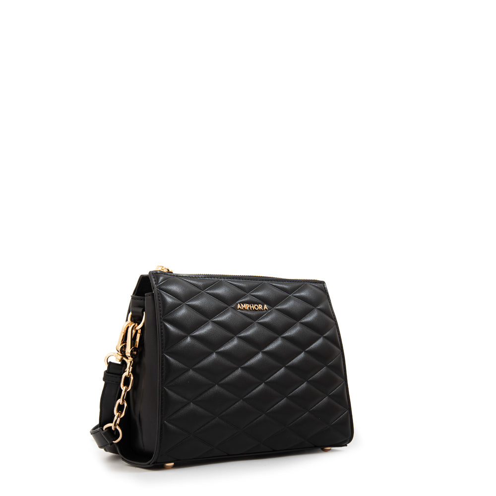 Cartera bandolera suiza mediana negro