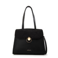 Cartera tote con tapa maggie mediana negro