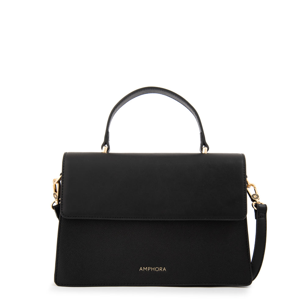 Cartera tote con tapa suecia mediana