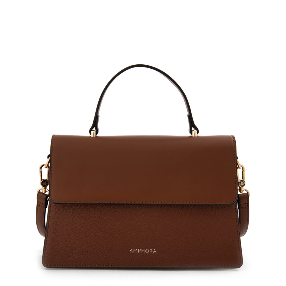 Cartera tote con tapa suecia mediana