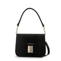 Cartera bandolera con tapa fairy mediana negro