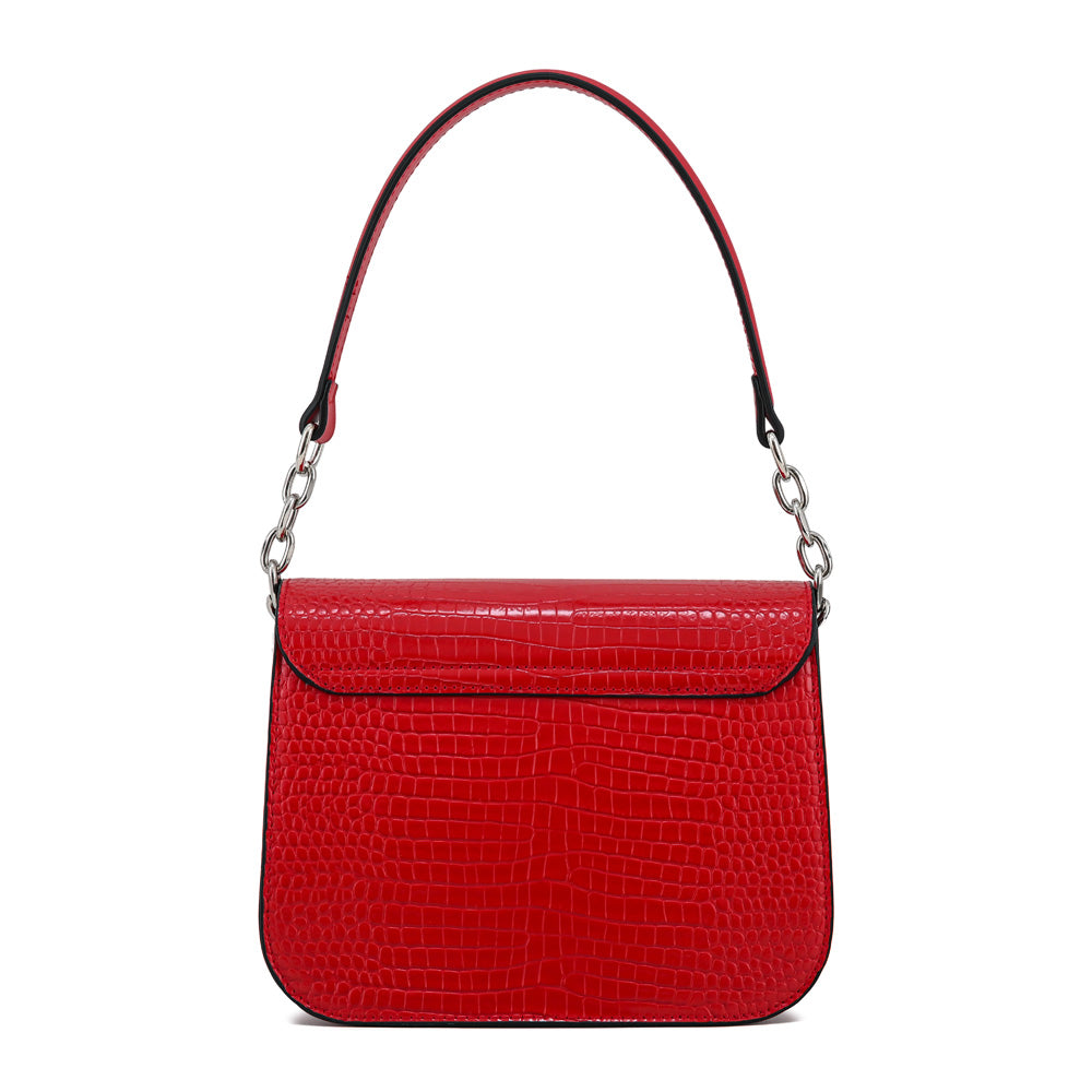 Cartera bandolera con tapa fairy mediana rojo