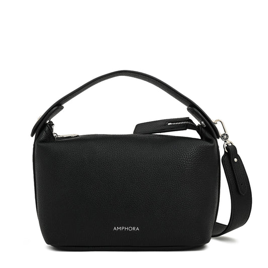 Cartera Corte Oval mediana marion negro