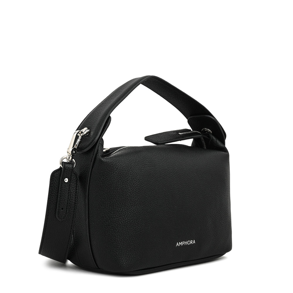 Cartera corte oval marion mediana negro