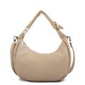Cartera corte oval olivia grande beige