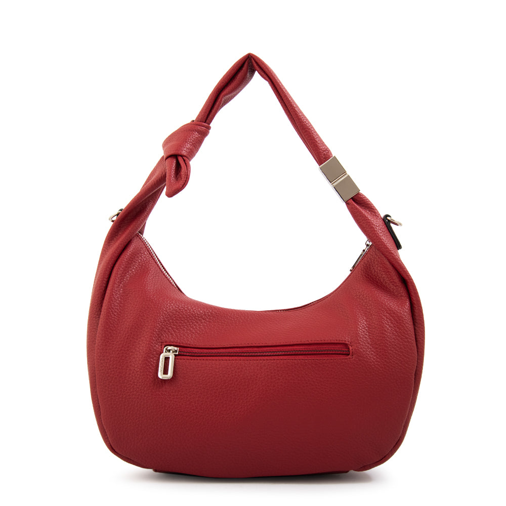 Cartera corte oval olivia grande rojo