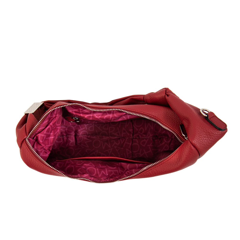 Cartera corte oval olivia grande rojo