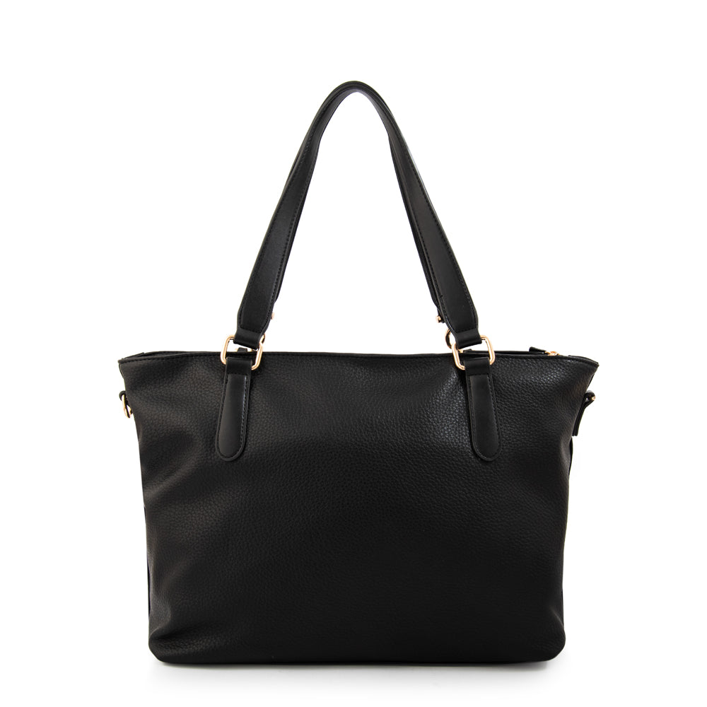 Cartera tote eugenia grande negro