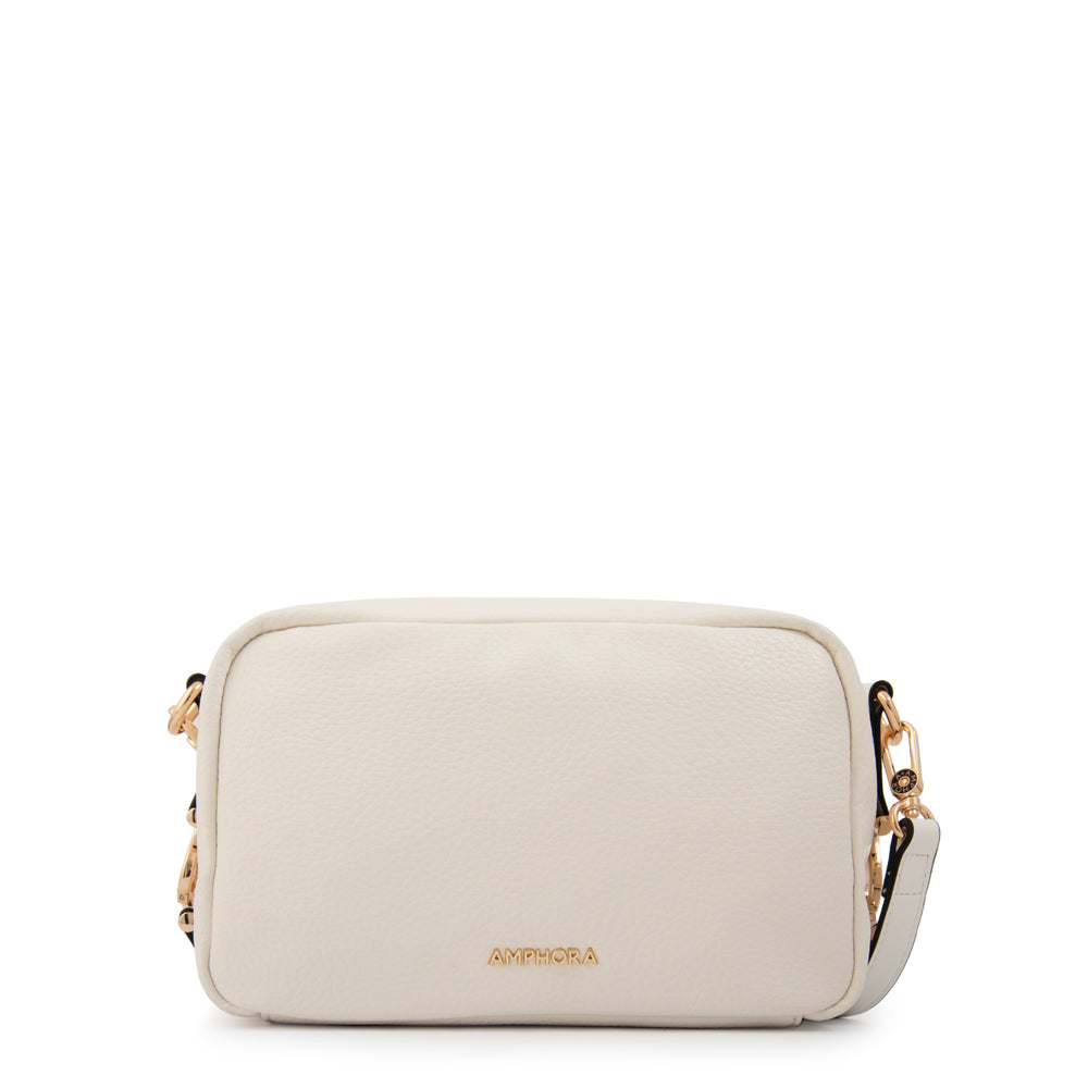 Cartera bandolera eugenia pequeña blanco
