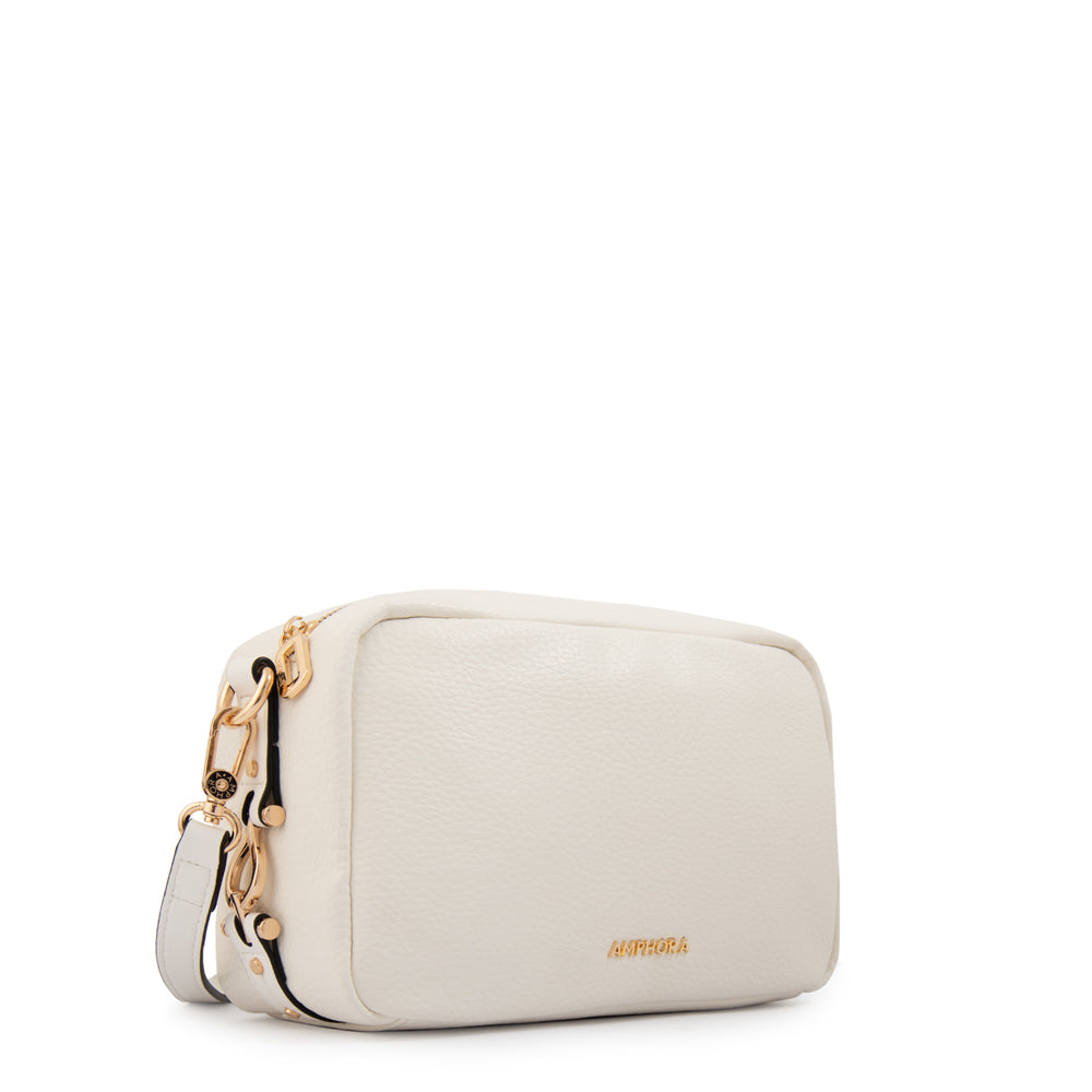 Cartera bandolera eugenia pequeña blanco