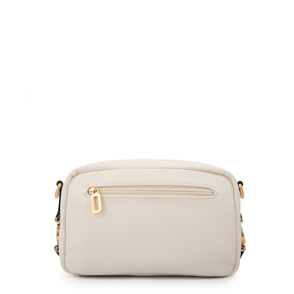 Cartera bandolera eugenia pequeña blanco