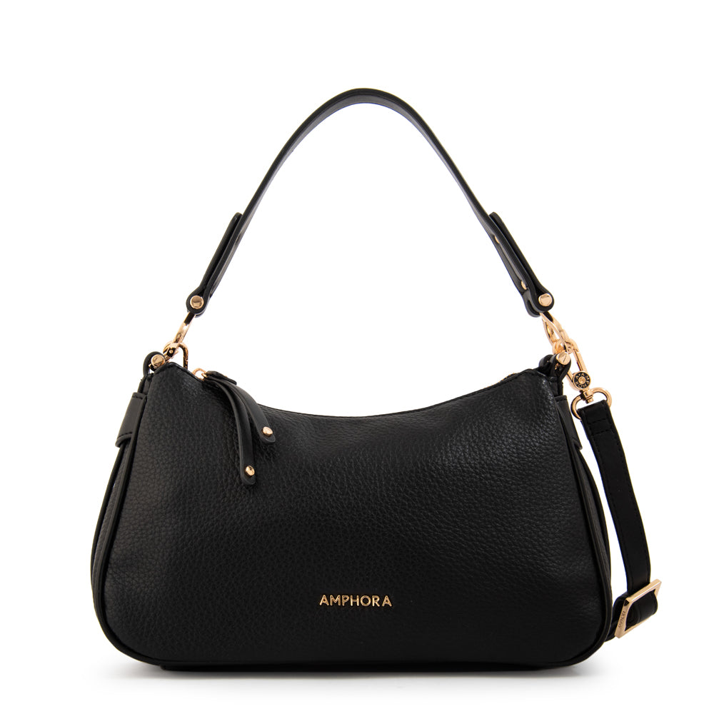 Cartera Bandolera oval eugenia mediana negro