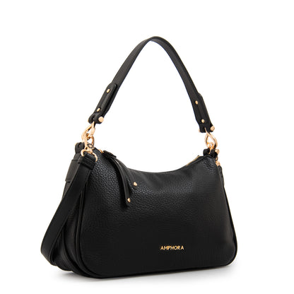 Cartera Bandolera oval eugenia mediana negro