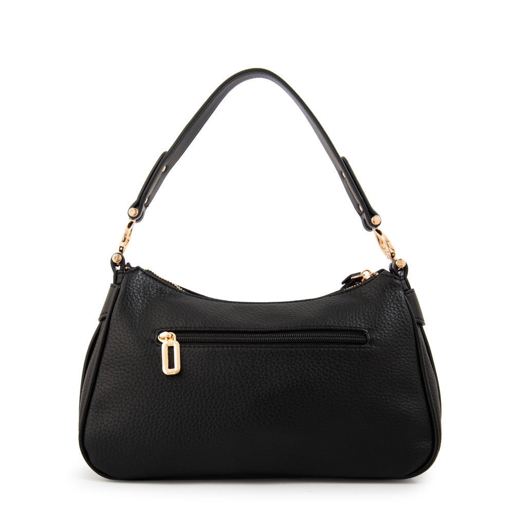 Cartera Bandolera oval eugenia mediana negro